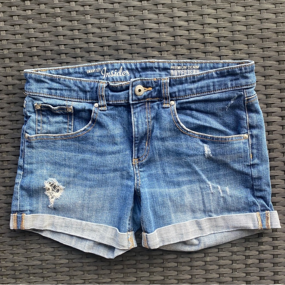 Smart Set Insider Premium Denim Women's Jeans shirt boyfriend Size 6